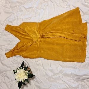 Naked Zebra Dress, Size Small, Mustard